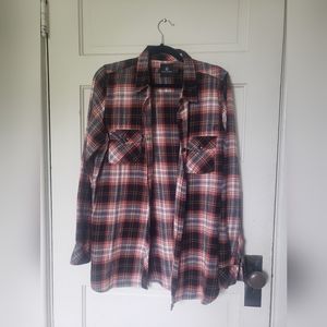 Volcom Plaid Button Down - Women's L